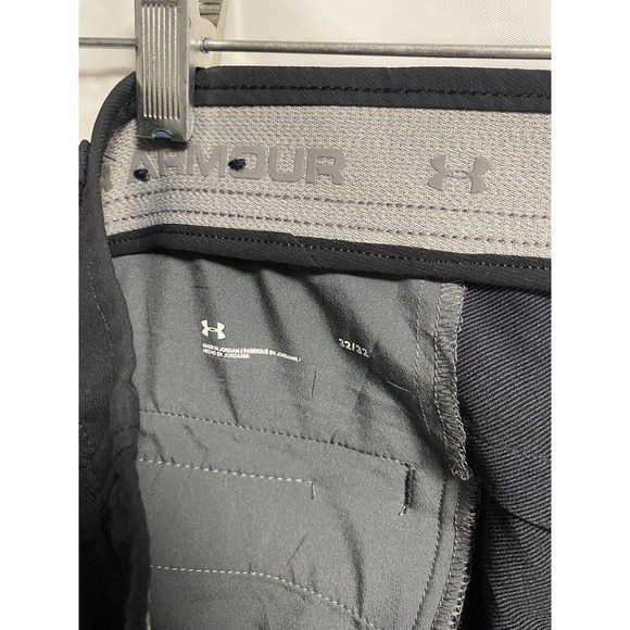 Under Armour Mens Performance Golf Pants Straight Leg Stretch Black Size 32/32 - Picture 3 of 4